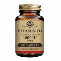 Vitamina D3 1000IU 25mcg - 100 tabs masticables
